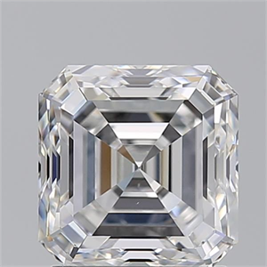 Picture of Natural Diamond 2.03 Carats, Asscher with  Cut, E Color, VS1 Clarity and Certified by GIA