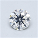 Natural Diamond 0.90 Carats, Round with Very Good Cut, F Color, SI2 Clarity and Certified by GIA