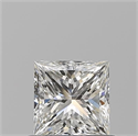 Natural Diamond 0.70 Carats, Princess with  Cut, G Color, SI1 Clarity and Certified by GIA