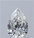 Diamante Natural 0.39 quilates, De pera , Color H, claridad VS1 y certificado GIA
