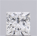 Natural Diamond 0.70 Carats, Princess with  Cut, H Color, VVS2 Clarity and Certified by GIA