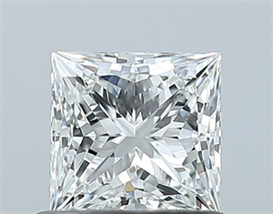 Picture of Natural Diamond 0.60 Carats, Princess with  Cut, F Color, VVS1 Clarity and Certified by GIA