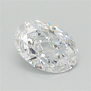 Picture of Natural Diamond 0.52 Carats, Oval with  Cut, D Color, VS1 Clarity and Certified by GIA