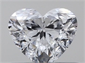 Natural Diamond 0.40 Carats, Heart with  Cut, D Color, VVS1 Clarity and Certified by GIA