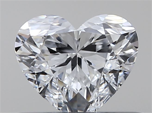 Picture of Natural Diamond 0.40 Carats, Heart with  Cut, D Color, VVS1 Clarity and Certified by GIA