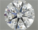Natural Diamond 0.41 Carats, Round with Excellent Cut, E Color, VS2 Clarity and Certified by GIA