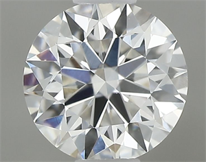 Picture of Natural Diamond 0.41 Carats, Round with Excellent Cut, E Color, VS2 Clarity and Certified by GIA