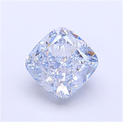 Picture of Lab Grown Diamond 1.65 Carats, CUSHION MODIFIED with  Cut, Fancy Intense Blue Color, VS1 Clarity and Certified by IGI