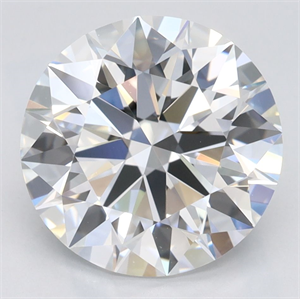 Picture of Lab Grown Diamond 3.59 Carats, Round with Ideal Cut, D Color, IF Clarity and Certified by IGI