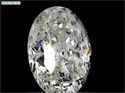 Natural Diamond 1.01 Carats, Oval with  Cut, I Color, I1 Clarity and Certified by GIA