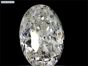 Picture of Natural Diamond 1.01 Carats, Oval with  Cut, I Color, I1 Clarity and Certified by GIA