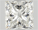 Natural Diamond 0.91 Carats, Princess with  Cut, I Color, VVS1 Clarity and Certified by GIA