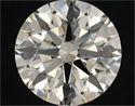 Natural Diamond 3.02 Carats, Round with Excellent Cut, L Color, VS1 Clarity and Certified by HRD