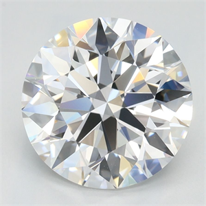 Picture of Lab Grown Diamond 2.65 Carats, Round with Ideal Cut, D Color, VVS1 Clarity and Certified by IGI