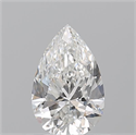 Natural Diamond 0.74 Carats, Pear with  Cut, F Color, VS2 Clarity and Certified by GIA