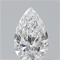 Diamante Natural 0.50 quilates, De pera , Color D, claridad VVS2 y certificado GIA