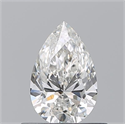 Natural Diamond 0.52 Carats, Pear with  Cut, H Color, VS2 Clarity and Certified by GIA