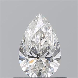 Picture of Natural Diamond 0.52 Carats, Pear with  Cut, H Color, VS2 Clarity and Certified by GIA