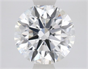 Lab Grown Diamond 1.55 Carats, Round with Ideal Cut, E Color, VVS2 Clarity and Certified by IGI