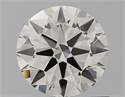 Natural Diamond 0.70 Carats, Round with Excellent Cut, J Color, VVS2 Clarity and Certified by IGI