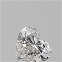 Natural Diamond 0.50 Carats, Heart with  Cut, I Color, VVS1 Clarity and Certified by GIA