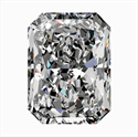 Natural Diamond 0.60 Carats, Radiant with  Cut, E Color, VVS1 Clarity and Certified by GIA