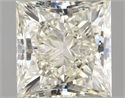 Natural Diamond 2.01 Carats, Princess with  Cut, J Color, VVS2 Clarity and Certified by IGI