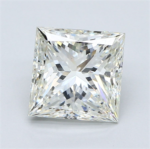 Picture of Natural Diamond 3.01 Carats, Princess with  Cut, J Color, VS2 Clarity and Certified by GIA