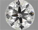 Natural Diamond 0.90 Carats, Round with Very Good Cut, H Color, VVS1 Clarity and Certified by GIA