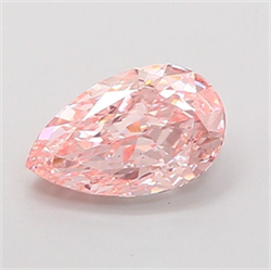 Picture of Lab Grown Diamond 1.50 Carats, Pear with  Cut, Fancy Intense Pink Color, VS1 Clarity and Certified by IGI