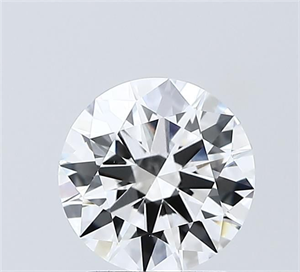 Picture of Lab Grown Diamond 1.50 Carats, Round with Excellent Cut, D Color, VVS2 Clarity and Certified by IGI
