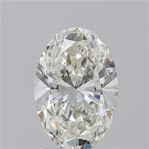 Picture of Natural Diamond 1.70 Carats, Oval with  Cut, J Color, SI1 Clarity and Certified by GIA