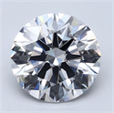 Diamante Natural 3.36 quilates, Redondo , Color E, claridad VVS1 y certificado GIA