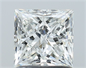 Natural Diamond 1.21 Carats, Princess with  Cut, H Color, SI2 Clarity and Certified by GIA