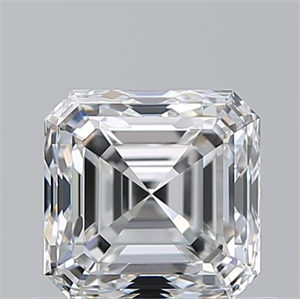 Picture of Natural Diamond 0.90 Carats, Asscher with  Cut, E Color, VVS1 Clarity and Certified by GIA