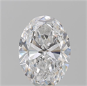 Natural Diamond 1.21 Carats, Oval with  Cut, D Color, SI1 Clarity and Certified by GIA
