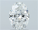 Natural Diamond 1.01 Carats, Oval with  Cut, F Color, SI1 Clarity and Certified by GIA