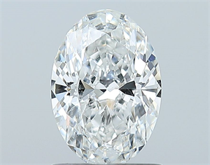 Picture of Natural Diamond 1.01 Carats, Oval with  Cut, F Color, SI1 Clarity and Certified by GIA