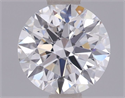 Lab Grown Diamond 1.06 Carats, Round with Ideal Cut, D Color, VVS2 Clarity and Certified by IGI