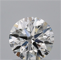 Natural Diamond 0.70 Carats, Round with Excellent Cut, F Color, VVS2 Clarity and Certified by GIA