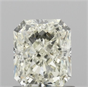 Natural Diamond 1.01 Carats, Radiant with  Cut, K Color, VVS2 Clarity and Certified by IGI