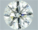 Natural Diamond 4.03 Carats, Round with Excellent Cut, L Color, VS2 Clarity and Certified by IGI