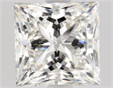 Natural Diamond 1.54 Carats, Princess with  Cut, H Color, SI2 Clarity and Certified by GIA