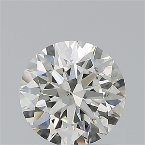 Picture of Natural Diamond 0.80 Carats, Round with Excellent Cut, K Color, SI1 Clarity and Certified by GIA
