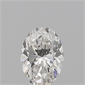 Natural Diamond 0.50 Carats, Oval with  Cut, F Color, VVS2 Clarity and Certified by GIA