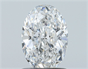 Natural Diamond 0.90 Carats, Oval with  Cut, F Color, SI2 Clarity and Certified by GIA