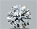 Natural Diamond 0.96 Carats, Round with Excellent Cut, F Color, SI2 Clarity and Certified by GIA