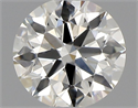 Natural Diamond 0.45 Carats, Round with Excellent Cut, I Color, SI1 Clarity and Certified by GIA
