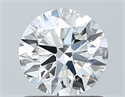 Natural Diamond 0.90 Carats, Round with Excellent Cut, F Color, SI1 Clarity and Certified by GIA