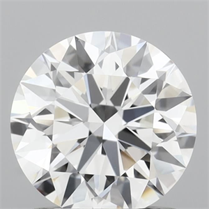 Picture of Lab Grown Diamond 1.07 Carats, Round with Ideal Cut, D Color, VVS2 Clarity and Certified by IGI